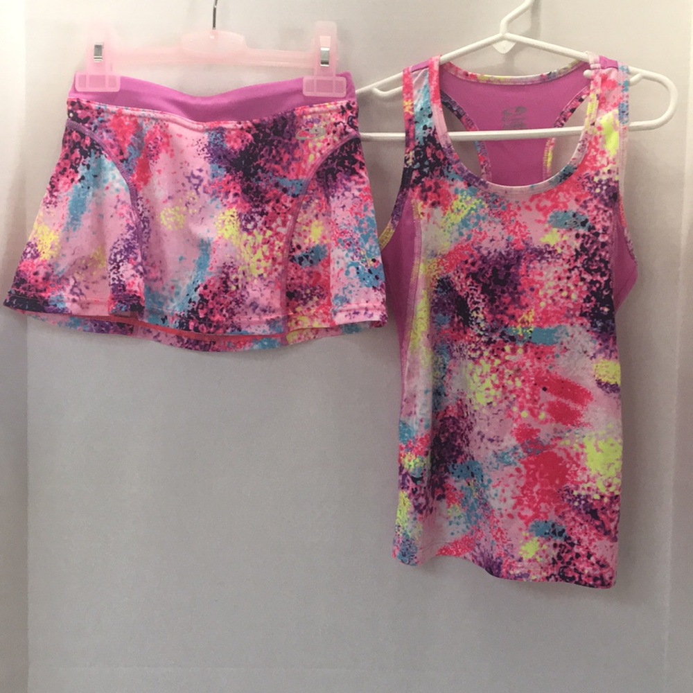 Girls Champion Running style Skirt and Tank